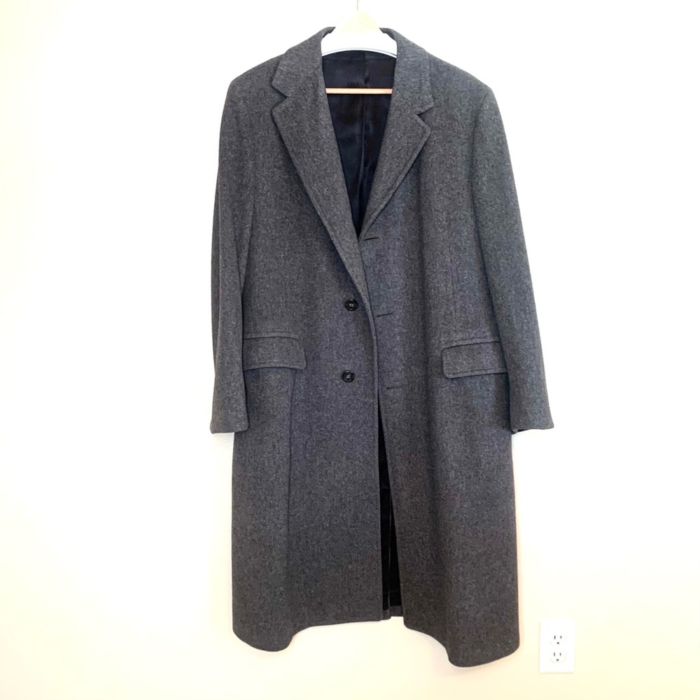 Adams Row- Single breasted coat in 100% pure wool